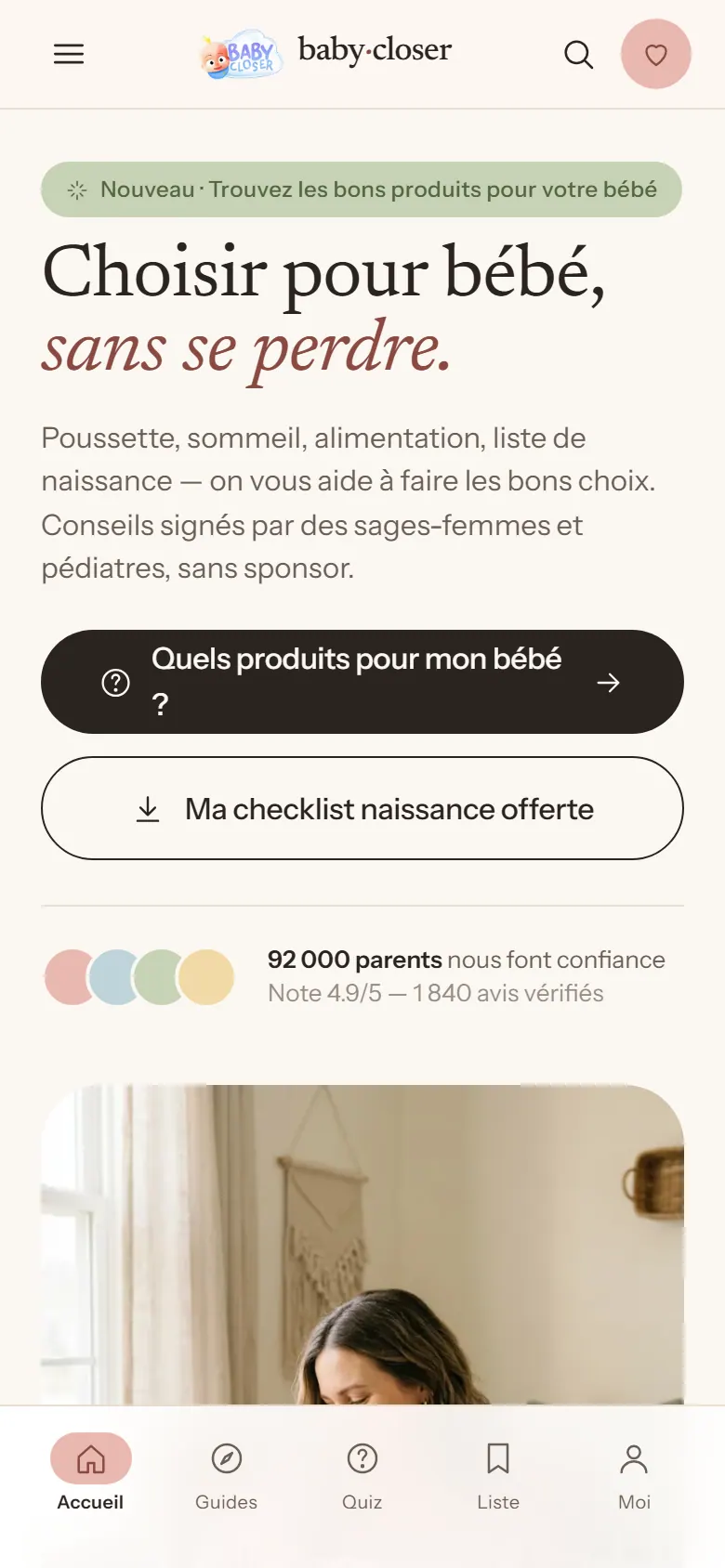 Baby Closer — Mobile